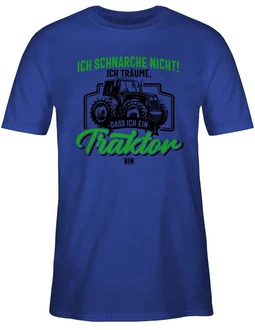 Shirtracer T-Shirt Ich schnarche nicht ich trume dass ich ein Traktor bin schwarz/bunt Shirtracer T-Shirt Ich schnarche nicht ich trume dass ich ein Traktor bin schwarz/bunt