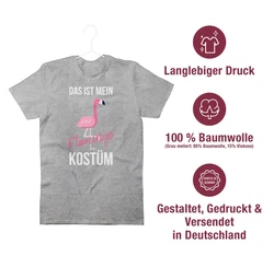Shirtracer T-Shirt Das ist mein Flamingo Kostüm Pink
