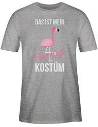 Shirtracer T-Shirt Das ist mein Flamingo Kostüm Pink