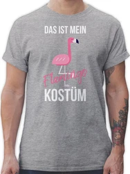 Shirtracer T-Shirt Das ist mein Flamingo Kostüm Pink