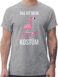 Shirtracer T-Shirt Das ist mein Flamingo Kostüm Pink