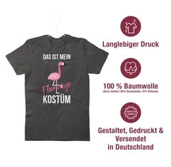 Shirtracer T-Shirt Das ist mein Flamingo Kostüm Pink