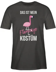 Shirtracer T-Shirt Das ist mein Flamingo Kostüm Pink
