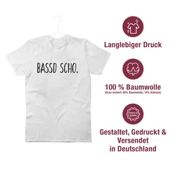 Shirtracer T-Shirt Bassd scho. Franken Grau