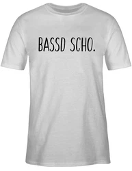 Shirtracer T-Shirt Bassd scho. Franken Grau