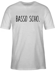 Shirtracer T-Shirt Bassd scho. Franken Grau
