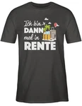 Shirtracer T-Shirt Ich bin dann mal in Rente Dunkelgrau/Grau/Lila/Khaki/Rot