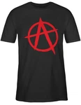Shirtracer T-Shirt Anarchie A Festival rot