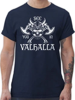 Shirtracer T-Shirt See you in Valhalla Wikinger & Walhalla Herren Shirtracer T-Shirt See you in Valhalla Wikinger & Walhalla Herren