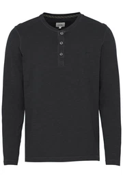 Longsleeve Herren Henley Langarm Slub Yarn 40937