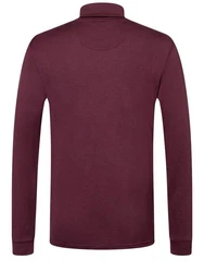 SUPER.NATURAL Rollkragenpullover Merino Adventure Turtle Dunkelrot/Fliederfarben/Bordeaux