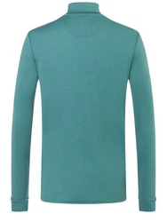 SUPER.NATURAL Rollkragenpullover Merino Adventure Turtle Grün/Türkis/Hellblau