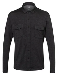 SUPER.NATURAL Langarmhemd ADVENTURE SHIRT Dunkelgrau/Grau/Hellgrau