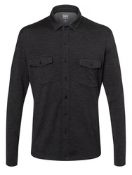 SUPER.NATURAL Langarmhemd ADVENTURE SHIRT Dunkelgrau/Grau/Hellgrau