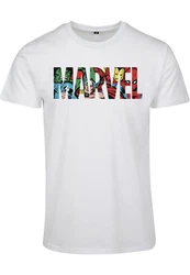 Merchcode T-Shirt Marvel Logo Character Tee (1-tlg) Silber/Dunkelrot/Weiß/Gelb/Mischfarben/Rosa