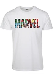 Merchcode T-Shirt Marvel Logo Character Tee (1-tlg) Silber/Dunkelrot/Weiß/Gelb/Mischfarben/Rosa