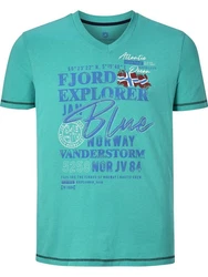 Jan Vanderstorm T-Shirt NORDGER Türkis/Grün