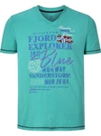 Jan Vanderstorm T-Shirt NORDGER Türkis/Grün