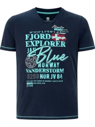 Jan Vanderstorm T-Shirt NORDGER Blau/Dunkelblau