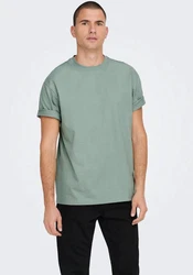 ONLY & SONS T-Shirt Fred Grün/Hellgrün