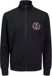 Jack & Jones Sweatjacke JJANDY SWEAT ZIP HIGH NECK Dunkelblau/Schwarz