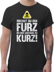 Shirtracer T-Shirt Riechst du den Furz ist der Abstand zu kurz Sprüche Statement mit Spruch Braun/Grau/Rot/Schwarz/Blau