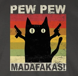 Shirtracer T-Shirt Pew Pew Madafakas Sprüche Statement Grau/Braun/Rot/Rosa