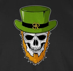 Shirtracer T-Shirt Totenkopf Kleeblatt St. Patricks Day Grün/Blau