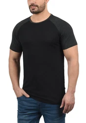 Solid Herren T-Shirt Kurzarm Shirt Mit Rundhalsausschnitt SDBastian 
