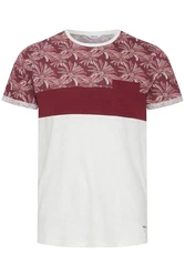 !Solid Herren T-Shirt Kurzarm Shirt Florian Rundhals-Ausschnitt Bordeaux/Dunkelrot/Rot