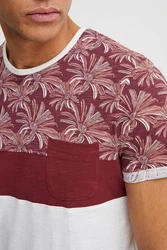 !Solid Herren T-Shirt Kurzarm Shirt Florian Rundhals-Ausschnitt Bordeaux/Dunkelrot/Rot