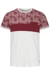 !Solid Herren T-Shirt Kurzarm Shirt Florian Rundhals-Ausschnitt Bordeaux/Dunkelrot/Rot
