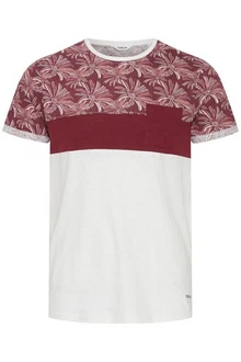 !Solid Herren T-Shirt Kurzarm Shirt Florian Rundhals-Ausschnitt Bordeaux/Dunkelrot/Rot