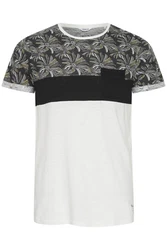 !Solid Herren T-Shirt Kurzarm Shirt Florian Rundhals-Ausschnitt Schwarz/Weiß/Dunkelgrün/Grün/Grau/Creme