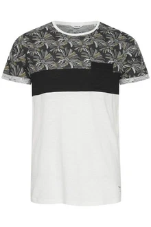!Solid Herren T-Shirt Kurzarm Shirt Florian Rundhals-Ausschnitt Schwarz/Weiß/Dunkelgrün/Grün/Grau/Creme