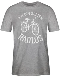 T-Shirt Ich bin selten Radlos Sprche Statement