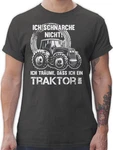 Shirtracer T-Shirt Ich schnarche nicht ich trume dass ich ein Traktor bin Rot