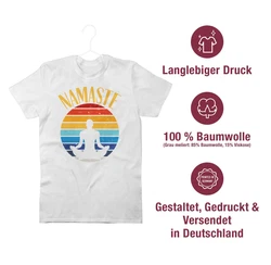 Shirtracer T-Shirt Namaste Yoga und Wellness Geschenk bunt