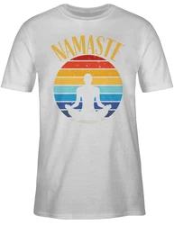 Shirtracer T-Shirt Namaste Yoga und Wellness Geschenk bunt
