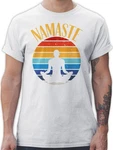 Shirtracer T-Shirt Namaste Yoga und Wellness Geschenk bunt