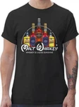 Shirtracer T-Shirt Malt Whiskey Party & Alkohol Herren Lila/Rot