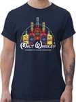Shirtracer T-Shirt Malt Whiskey Party & Alkohol Herren Lila/Blau/Dunkelblau