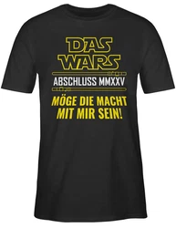 Shirtracer T-Shirt Das Wars Abschluss 2024 Grau/Dunkelgrau/Grün/Schwarz/Dunkelgrün/Braun/Gold
