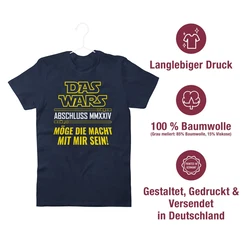 Shirtracer T-Shirt Das Wars Abschluss 2024 Hellblau/Dunkelblau/Blau/Grau/Dunkelgrau