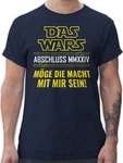 Shirtracer T-Shirt Das Wars Abschluss 2024 Hellblau/Dunkelblau/Blau/Grau/Dunkelgrau