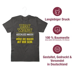 Shirtracer T-Shirt Das Wars Abschluss 2024 Dunkelgrün/Grün/Grau/Dunkelgrau