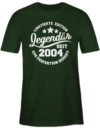 T-Shirt Legendr seit 2004 - wei 20. Geburtstag