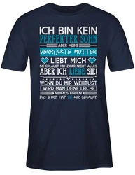 Shirtracer T-Shirt Ich bin kein perfekter Sohn weiß
