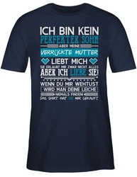 Shirtracer T-Shirt Ich bin kein perfekter Sohn weiß