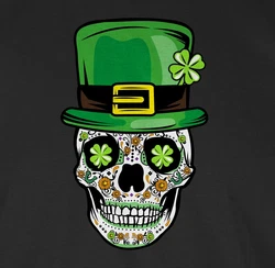 Shirtracer T-Shirt Totenkopf Kleeblatt St. Patricks Day 